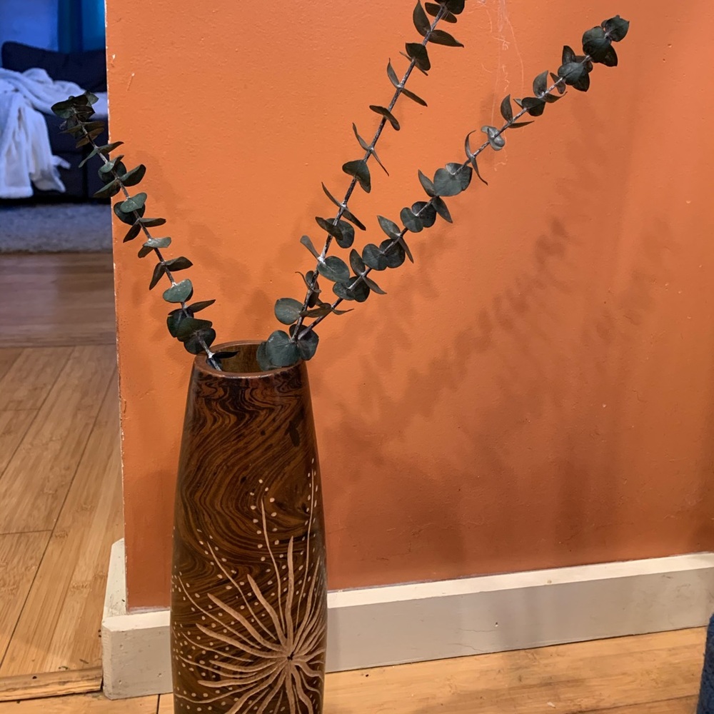 Beautiful wooden Vase